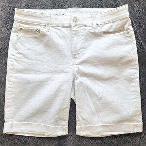 White Denim Shorts